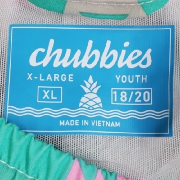 Chubbies Tribal Aztec Swim 7” Trunks Board Shorts Teen XL 18/20 Mens M 30-34 $70 - Picture 2 of 16